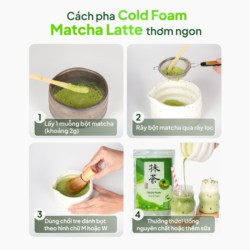 Bột trà xanh Matcha Uji Yanoen 500g thương hiệu YANOEN